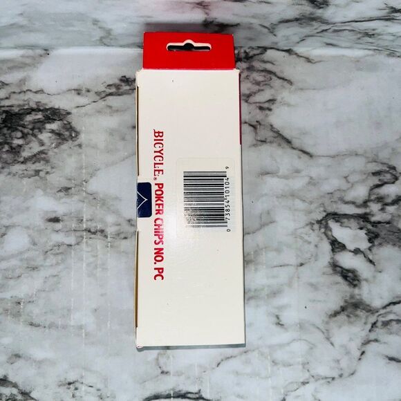New in Box | Bicycle | 100 Poker Chips | White/Red/Blue | Interlocking | Plastic - Picture 5 of 5
